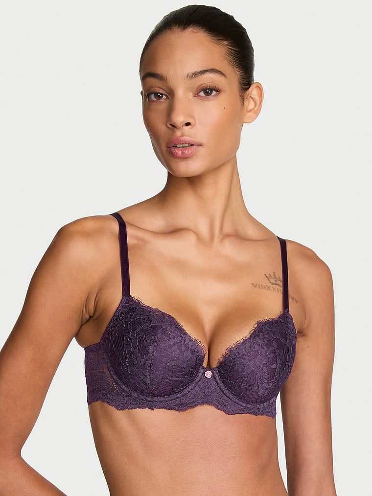 Dream Angels Sutien Demi din dantelă, cu căptușeală subțire și acoperire clasică
