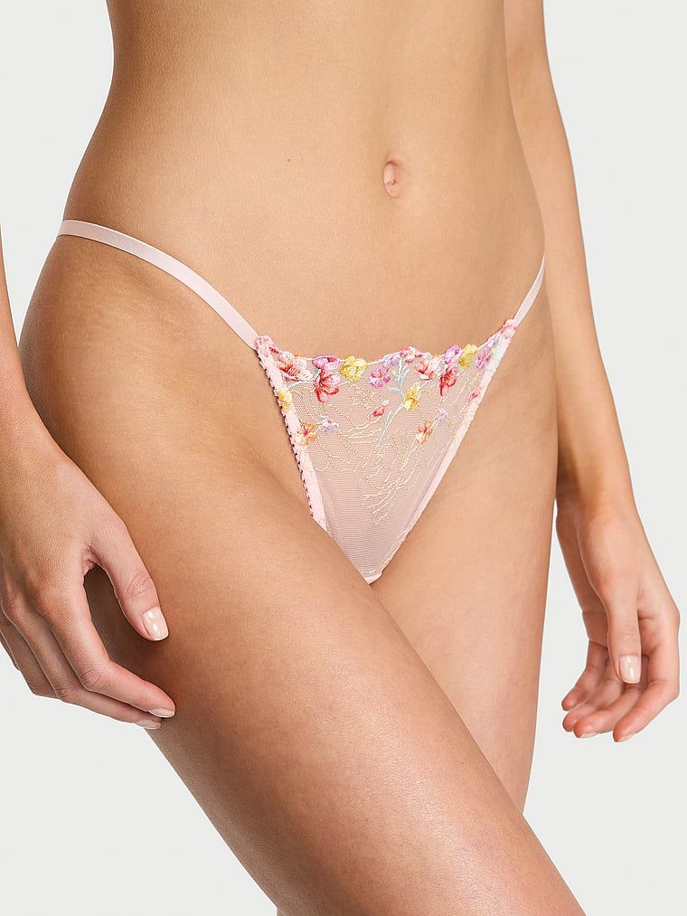 Dream Angels Chiloți V-String cu broderie Bloom