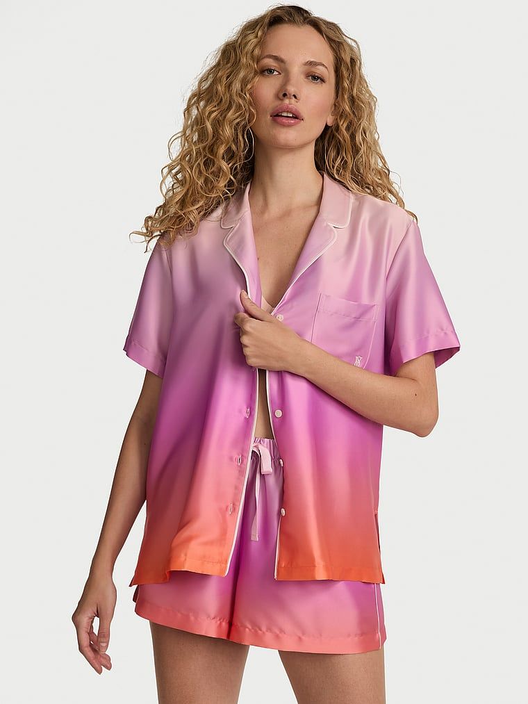 Victorias Secret Set pijama scurtă Glazed Satin Ombré