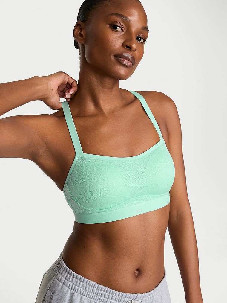 VSX Angel Elevate sutien sport. Produsul este de culoare verde și provine din colecția VSX.