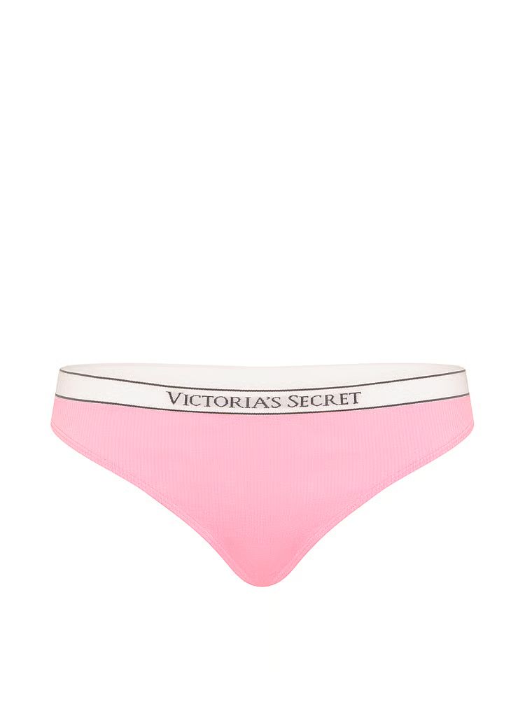 Tanga cu nervuri și logo-ul Seamless Rib. Produsul are o culoare cu model și provine din colecția Seamless (Seamless Collection).