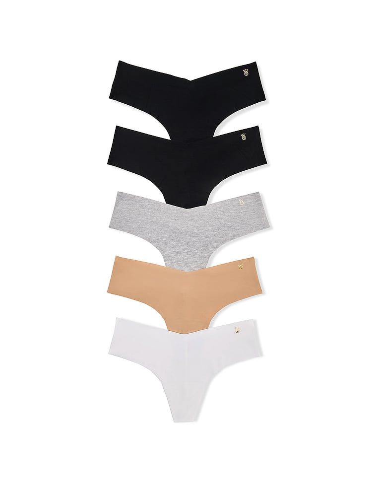 Victoria's Secret Set de 5 perechi de chiloți Tanga netransparenți