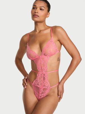 Dream Angels Piesă Teddy triunghiulară cu barete și dantelă Dare to Dream