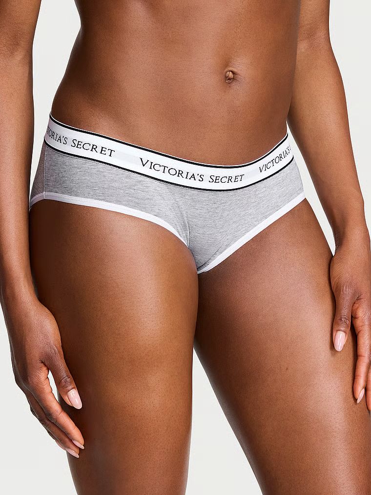 Chiloți din bumbac cu logo Hiphugger în talie. Produsul este gri și provine din colecția Bumbac.