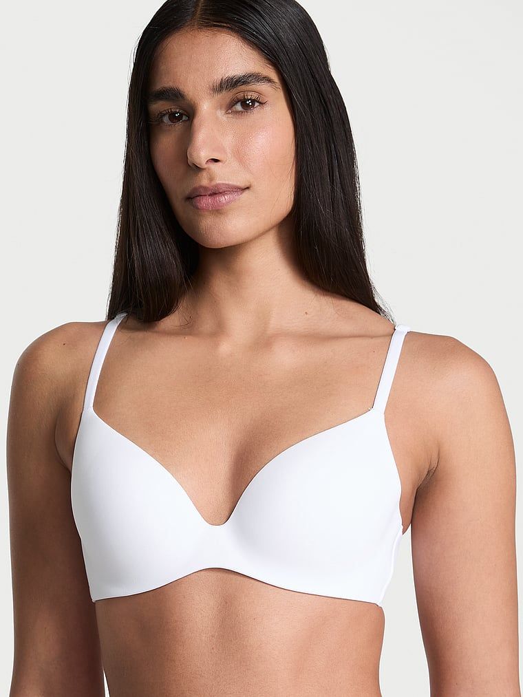 Sutien FlexFactor Demi ușor căptușit. Produsul este alb și provine din colecția Body by Victoria.