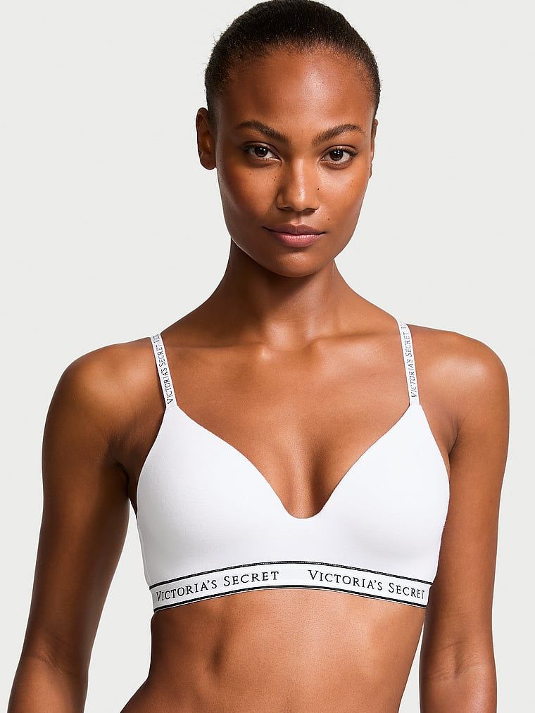 T-shirt Sutien din bumbac, cu căptușeală subțire și fără sârme