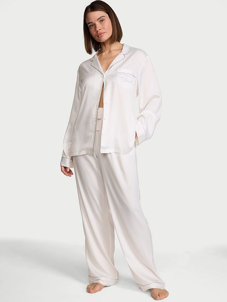 Victoria's Secret Set pijamale lungi din satin