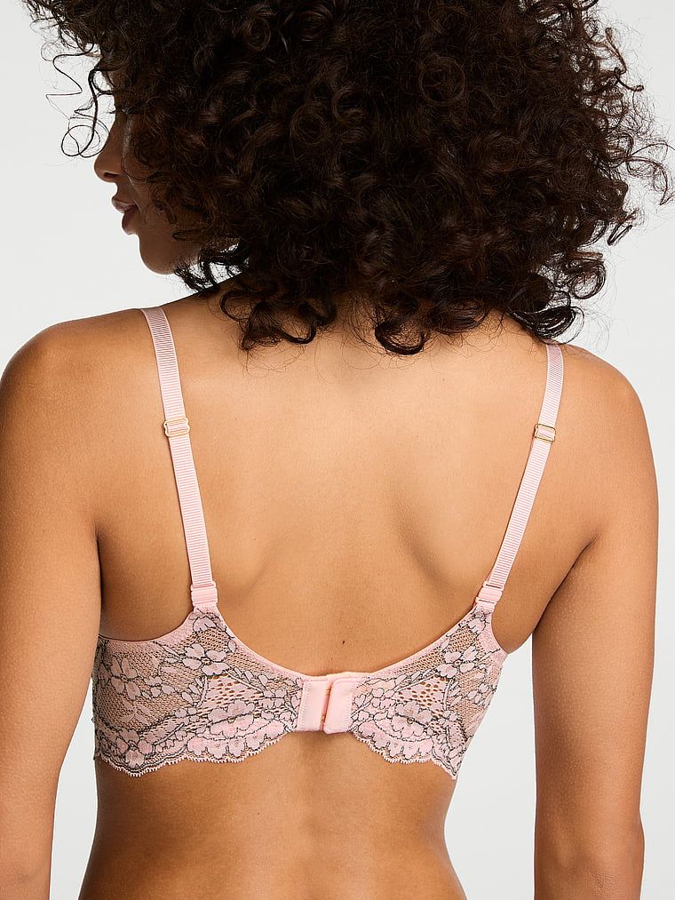 Sutien Demi din dantelă ușor căptușit. Produsul are o culoare multicoloră și provine din colecția Dream Angels.