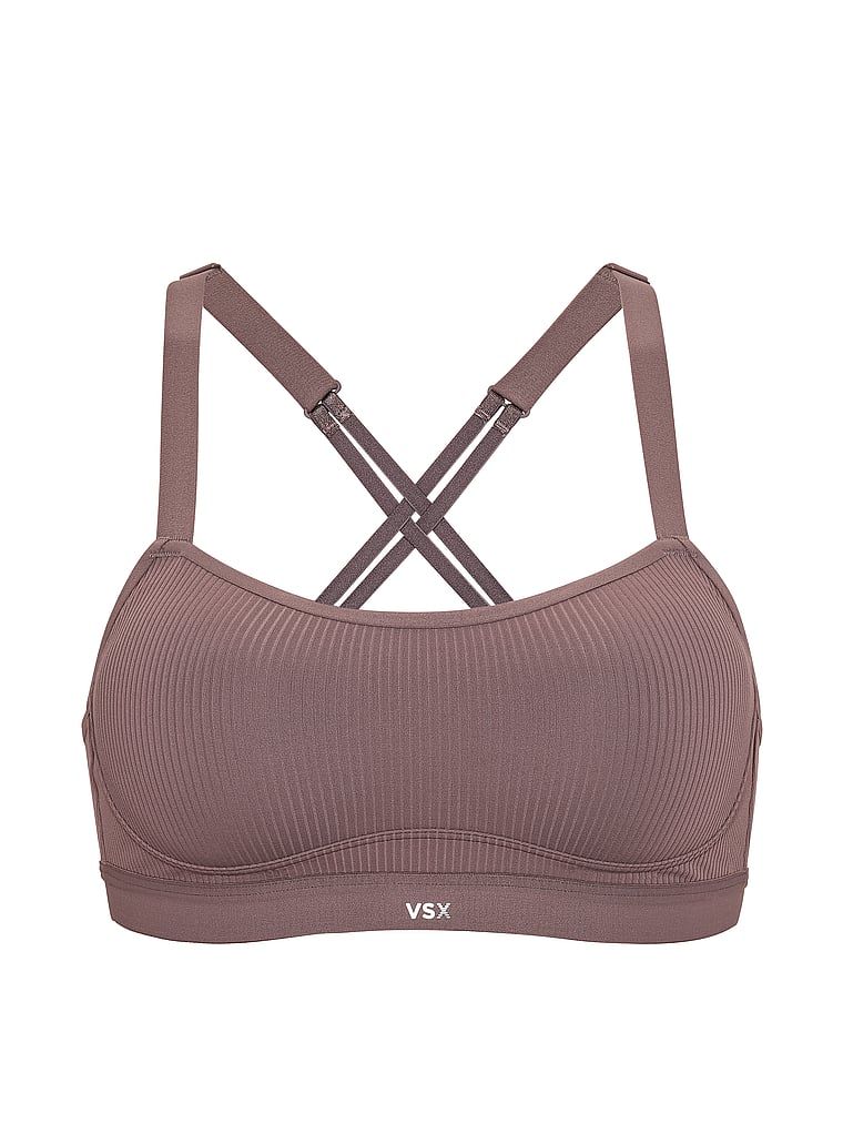 Sutien sport VSX Angel Elevate Rib. Produsul este de culoare gri și provine din colecția VSX.