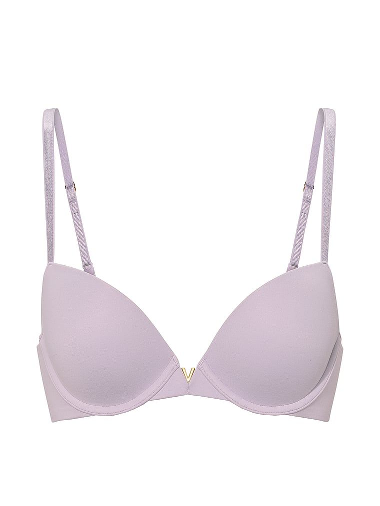 Sutien neted cu push-up. Produsul este de culoare mov și provine din colecția Love Cloud.