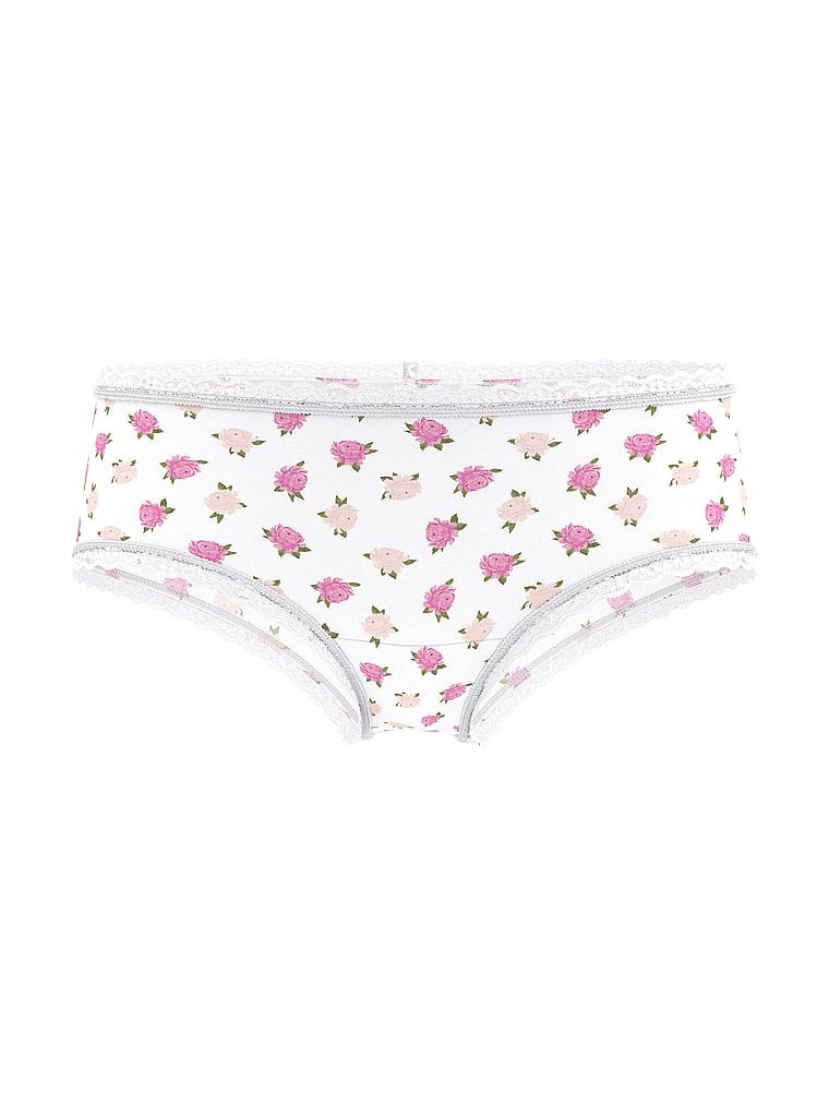 Chiloți din bumbac cu dantelă pe margini Lante-Waist Cheeky. Produsul are un model floral și provine din colecția Lacie.