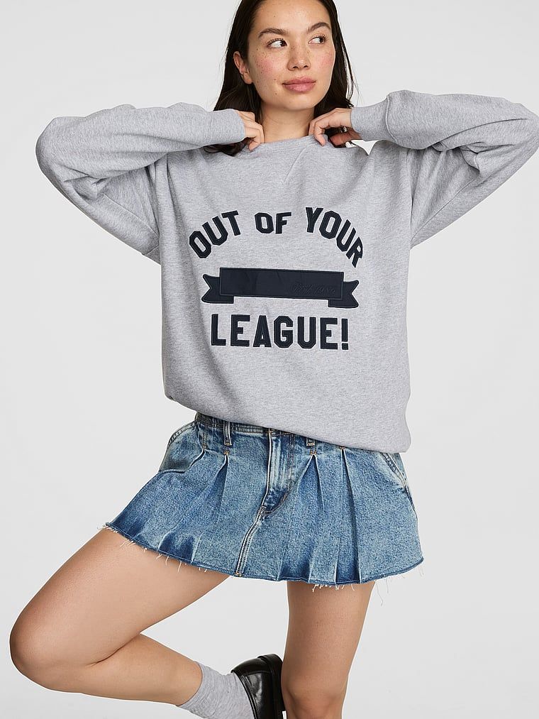 Bluză oversized cu decolteu rotund Campus Fleece