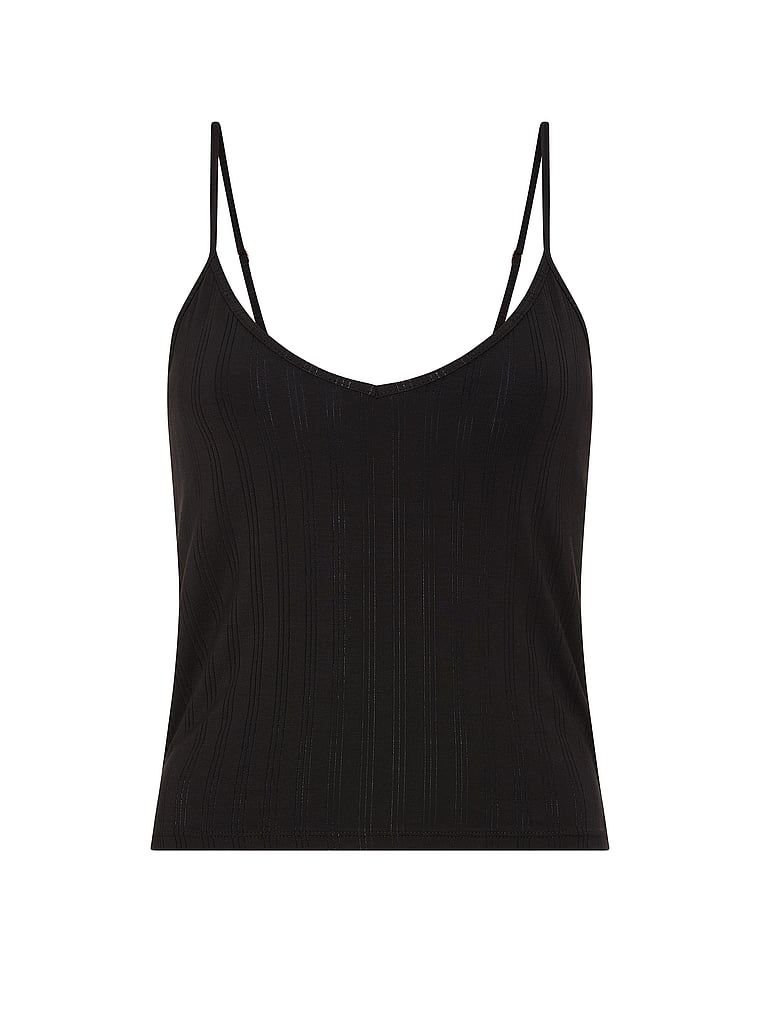 Bluza este făcută din SoSoft Ultra-Fine Sleeping Modal. Produsul este negru și provine din colecția Victoria's Secret.