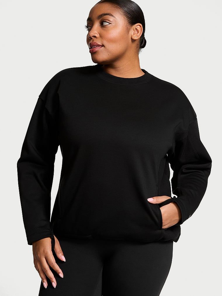 VSX Pullover din fleece, cu guler rotund, VSX Movement