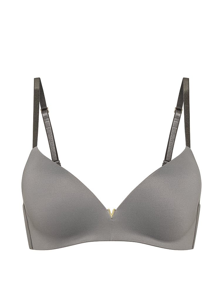 Sutien push-up fără sârmă. Produsul este de culoare gri și provine din colecția Love Cloud.