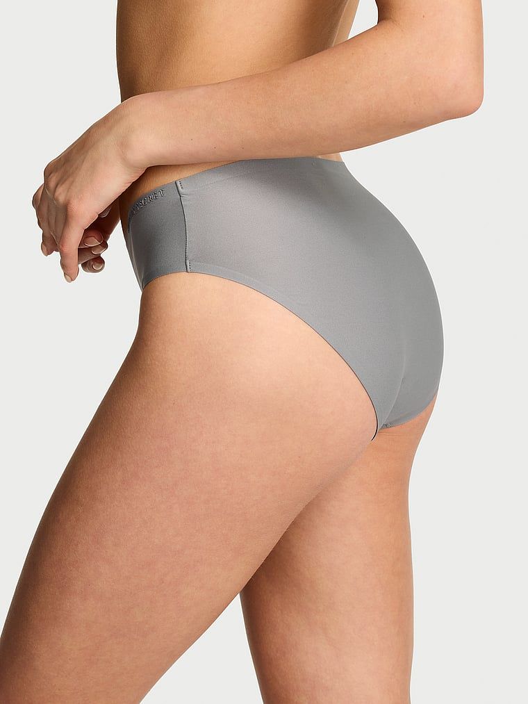 Chiloți de bikini din microfibră Flex. Produsul este de culoare gri și provine din colecția Body by Victoria.