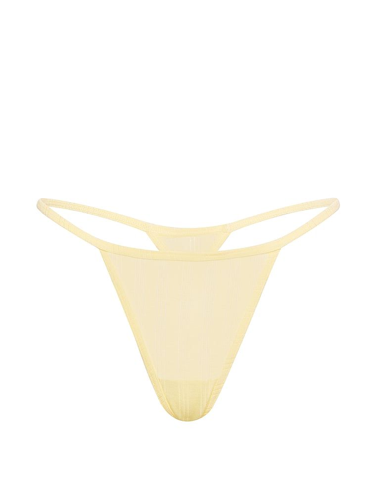Tanga din SoSoft Ultra-Fine modal. Produsul este galben și provine din colecția Victoria's Secret.