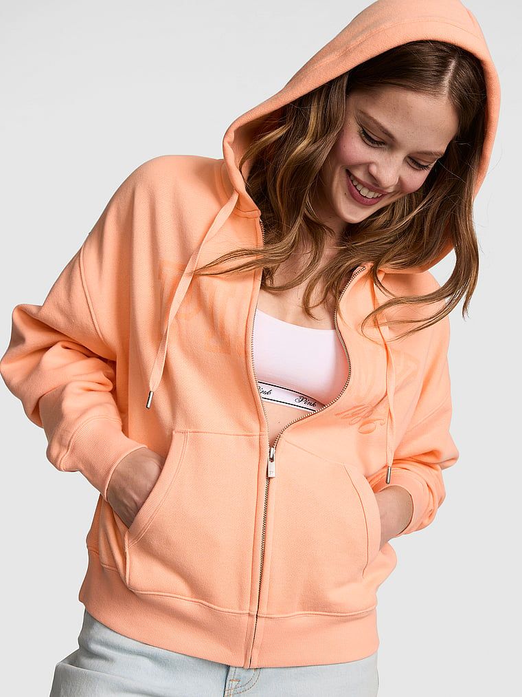 Hanorac cu glugă și fermoar Campus Fleece