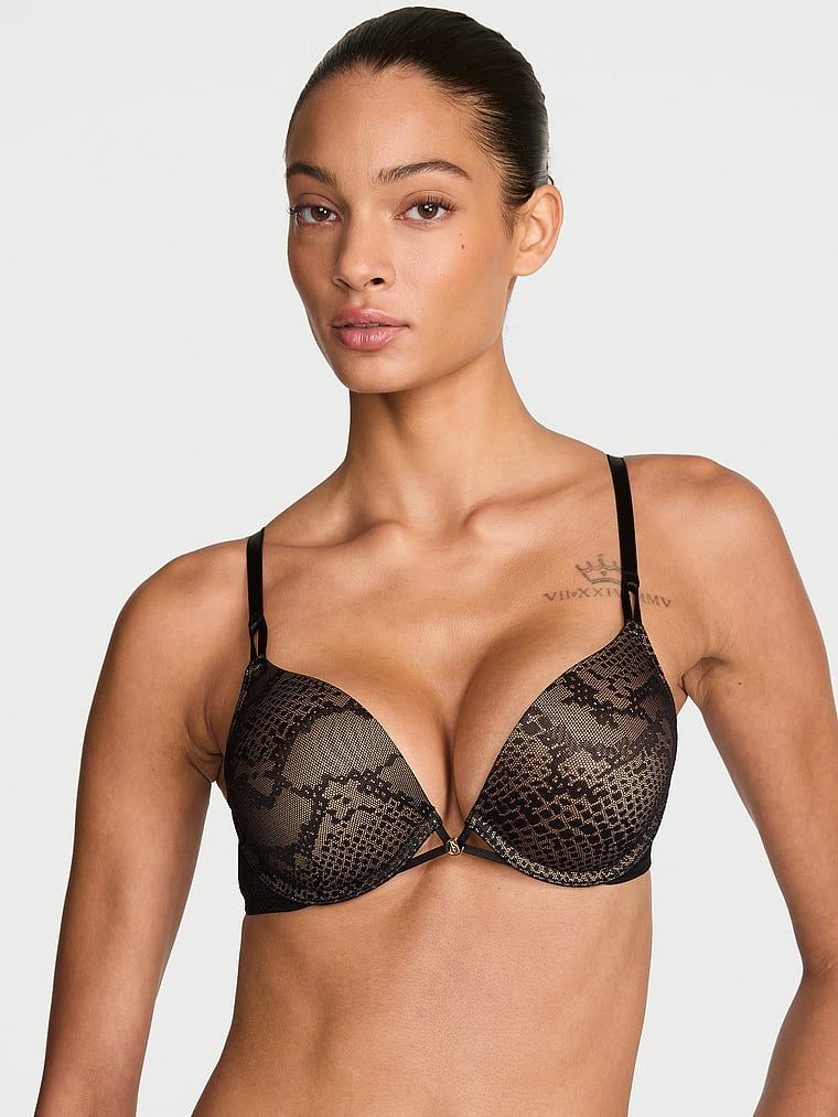Very Sexy Sutien cu Push-Up Bombshell Add-2-Cups din dantelă Viper