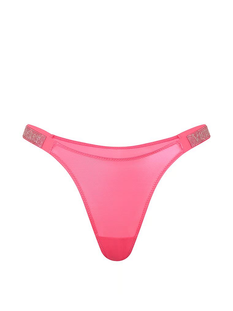 Chiloți brazilieni cu dungi braziliene Shine Strap. Produsul este roz și provine din colecția Very Sexy.