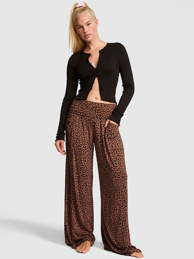Pantaloni din modal cu talie pliabilă 24/7 Lounge