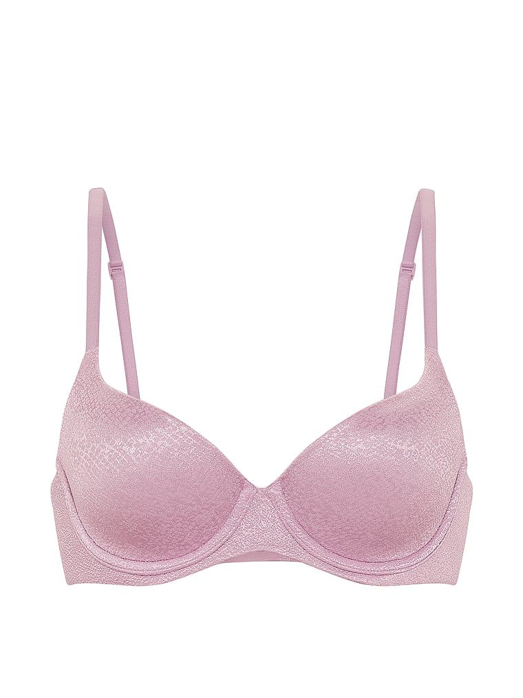 Sutien demi ușor căptușit. Produsul este roz și provine din colecția Body by Victoria.