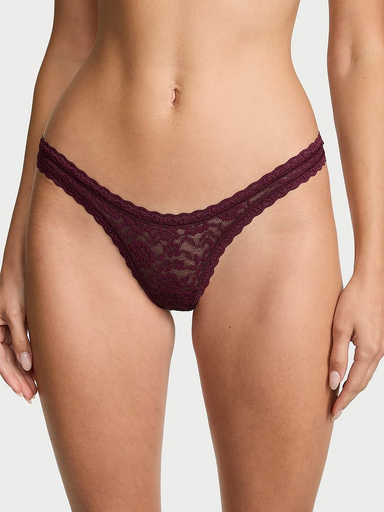 Lacie Chiloți Tanga din dantelă, ultra-mini cu croială formă de cupă