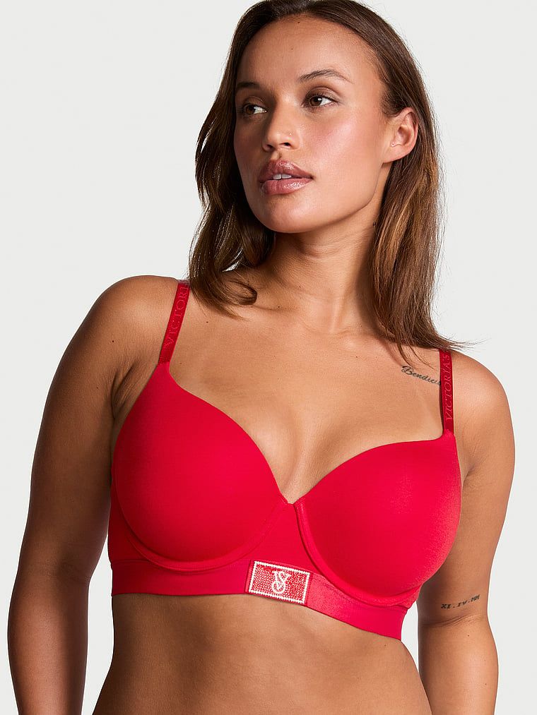 T-shirt Sutien Demi Shine Patch cu căptușeală subțire