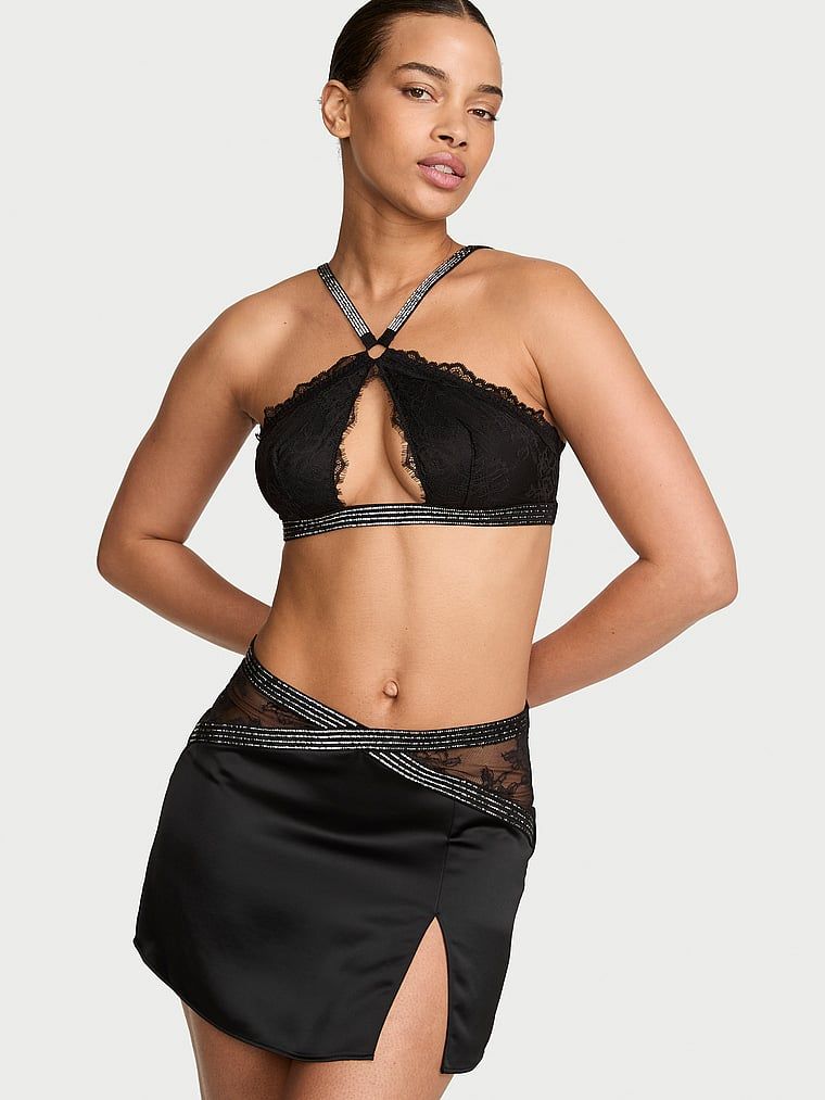 Very Sexy Set - bralette și fustă Shine Strap