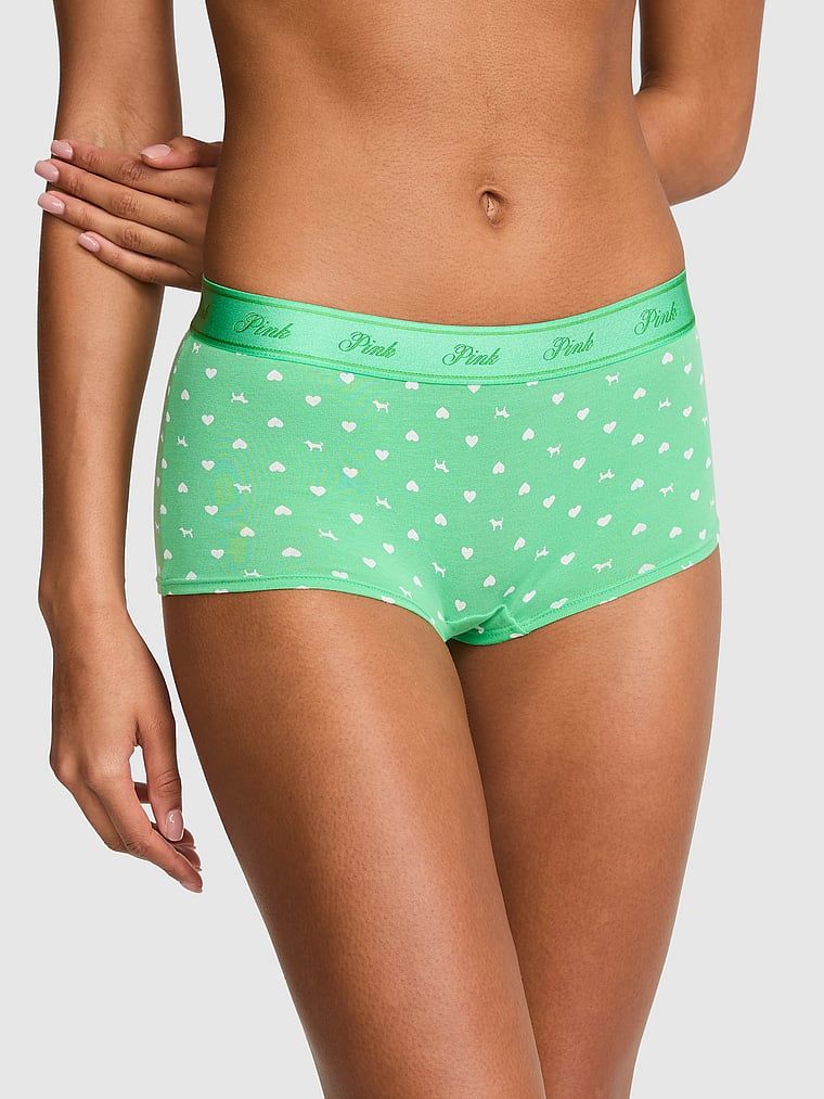 Chilot boyshort din bumbac cu logo