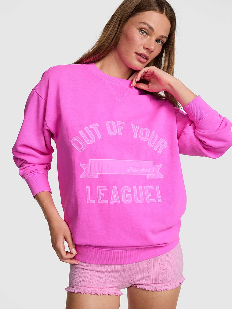 Bluză oversized cu decolteu rotund Campus Fleece