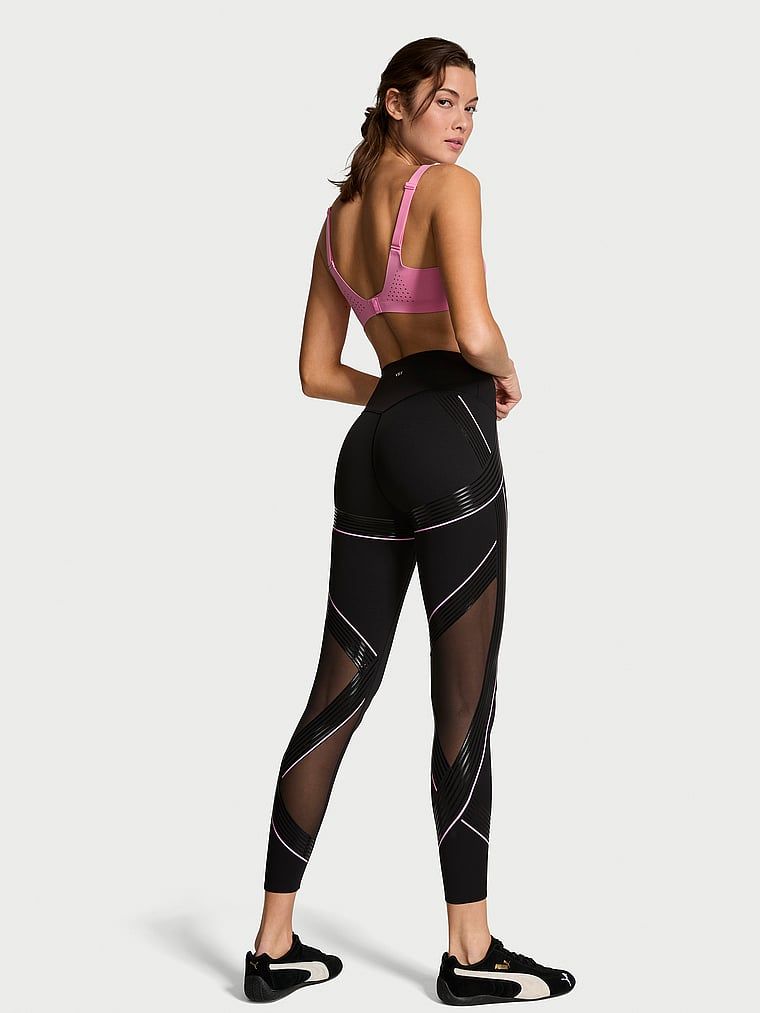 Colanți VSX Elevate Refined Contours. Produsul este negru și provine din colecția VSX.