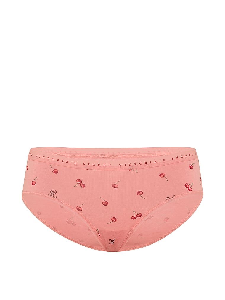 Chiloți din bumbac cu hiphugger. Produsul are o culoare cu model și provine din colecția Victoria's Secret.