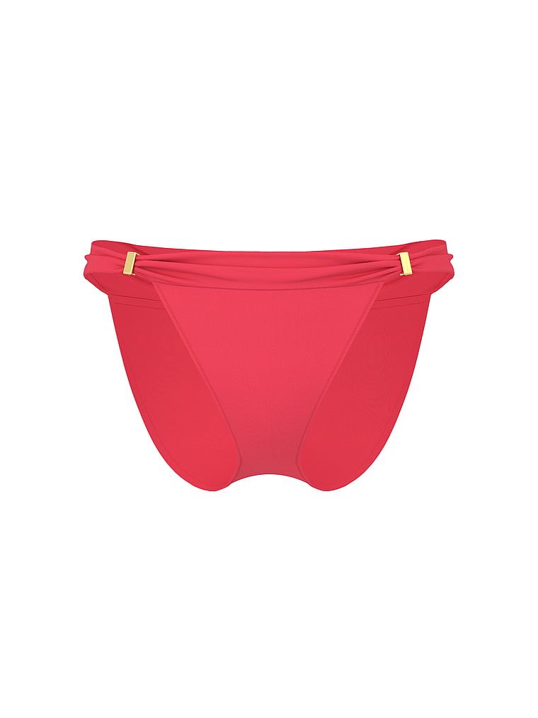 Slip esențial de bikini Harlow. Produsul este roz și provine din colecția Victoria's Secret Swim.