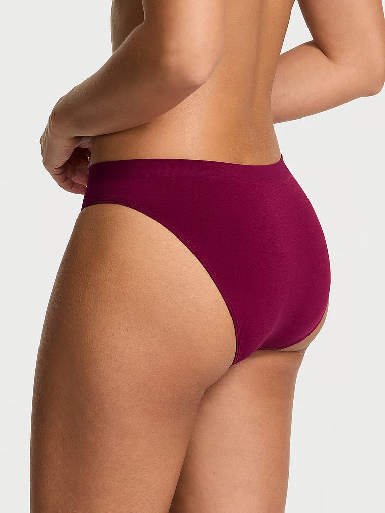 Chiloți cu logo strălucitor Seamless Sparkle Bikini. Produsul este de culoare roz și provine din colecția Seamless