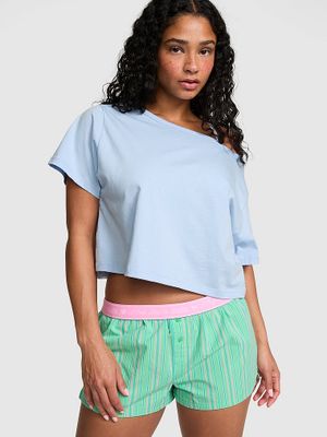 Pantaloni scurți largi de pijama
