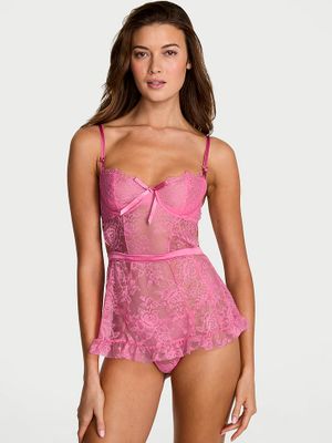 Very Sexy Set șorț Wicked, din dantelă în formă de trandafir, fără căptușeală