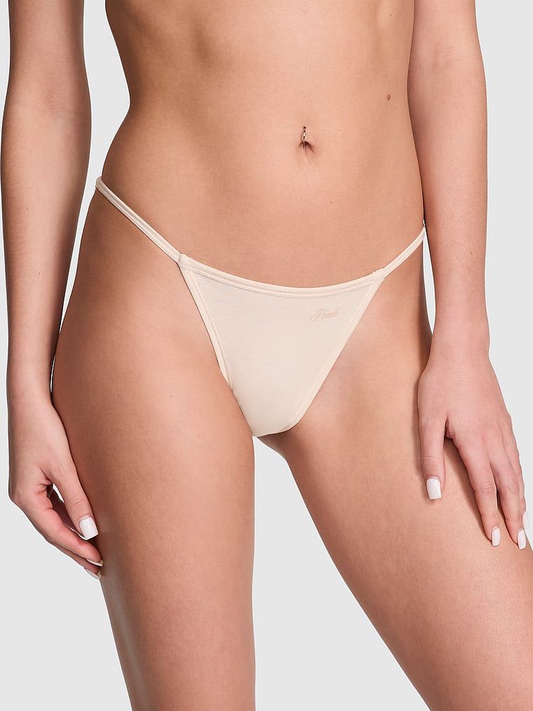 Chiloți Bikini din bumbac, cu barete