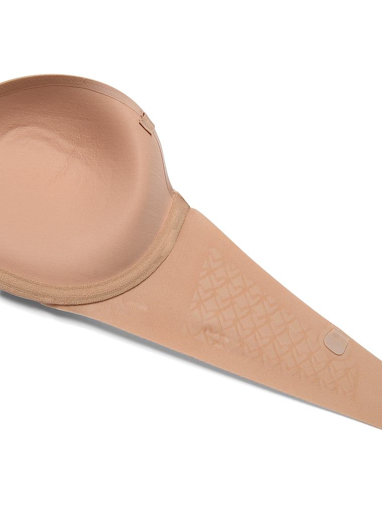 Sutien pushless fără bretele Uplift. Produsul este bej și provine din colecția Invisible by Victoria's Secret.