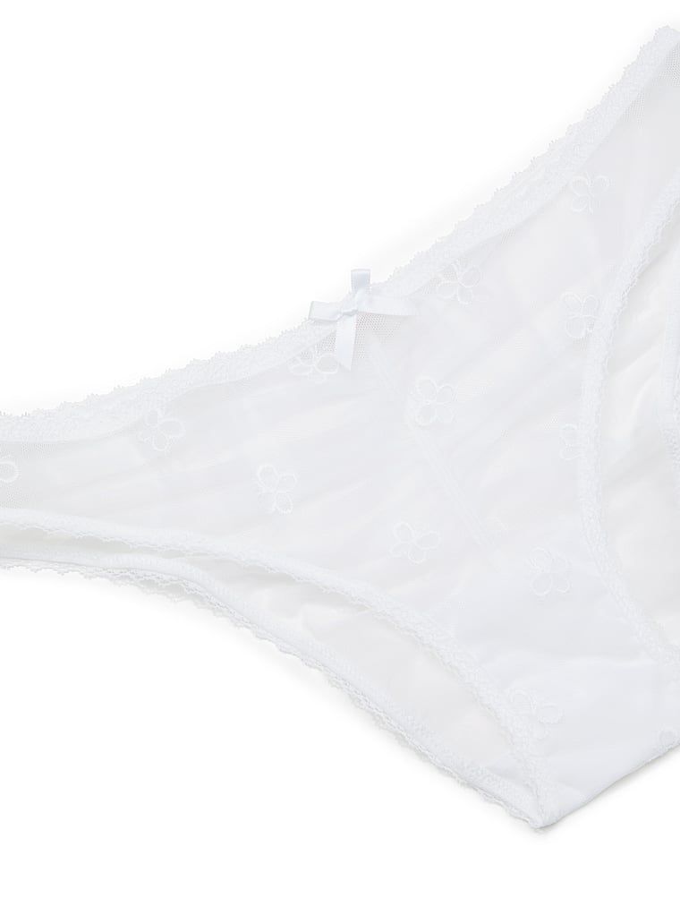 Chiloți din plasă Butterfly Bikini. Produsul este alb și provine din colecția Dream Angels.
