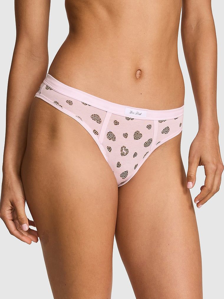 PINK Chiloți Cheeky din bumbac