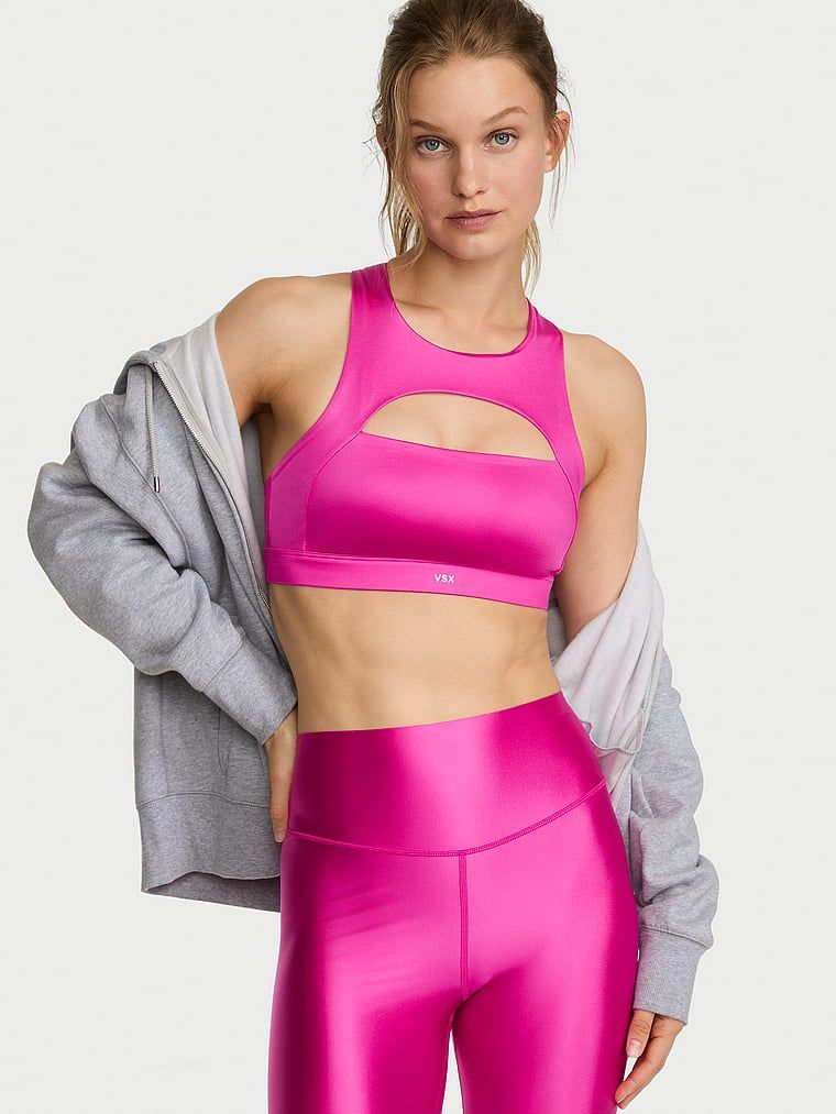 VSX VSX Sutien sport GlossyTech cu decupaj