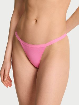Victoria's Secret Chiloți V-String din bumbac extensibil