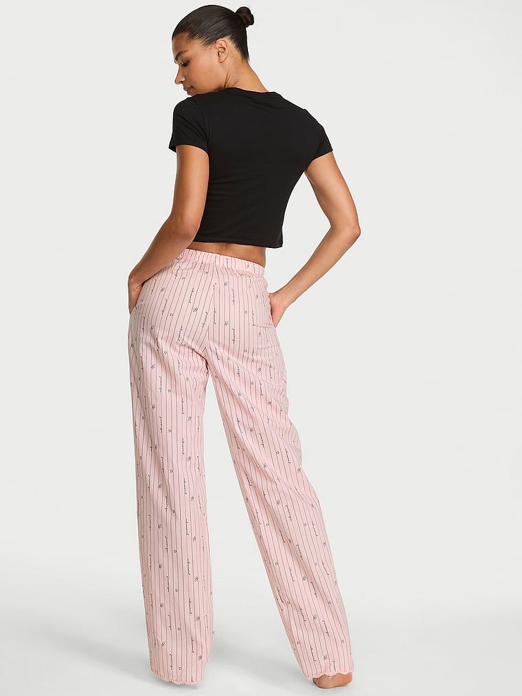 Pantaloni de pijama Heritage din bumbac Mix & Match. Produsul are o culoare cu model și provine din colecția Victoria's Secret.