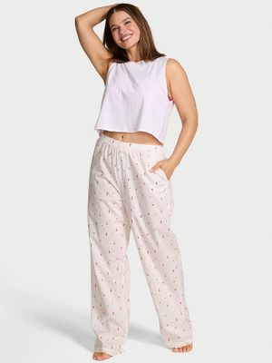 Victoria's Secret Pantaloni de pijama din bumbac Mix & Match Sleep Heritage