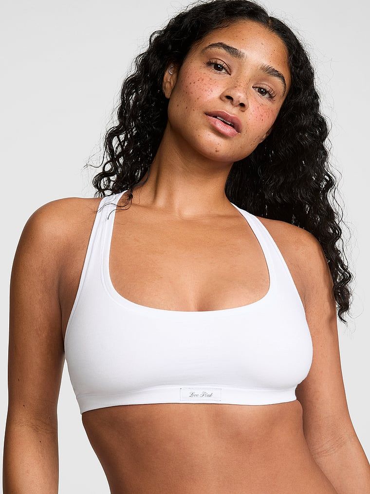 Bralette neîntărit din bumbac racerback Cotton Dorm