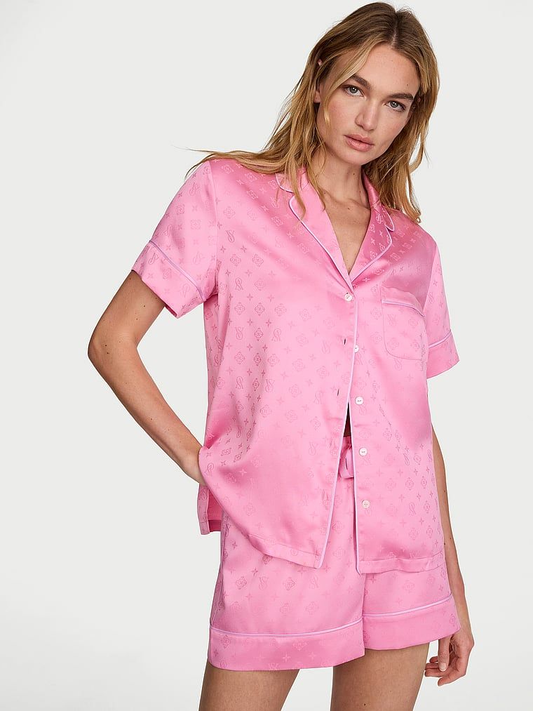 Victoria's Secret Set pijama scurtă Signature din satin