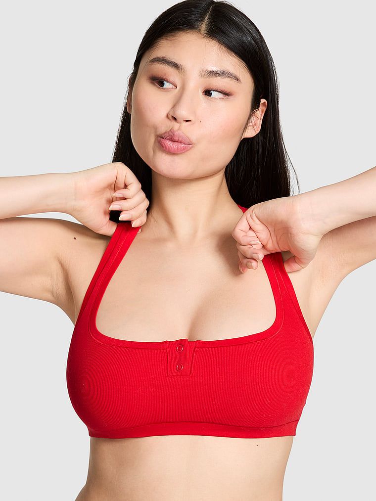 Bralet Cotton Dorm Unlined Racerback