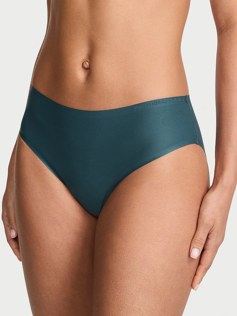 Chiloți de bikini din microfibră Flex. Produsul este albastru și provine din colecția Body by Victoria.