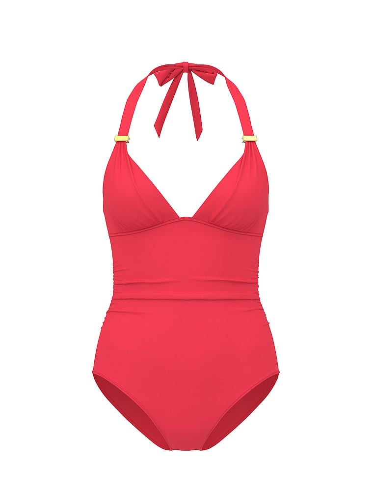 Costum de baie Ultimate Harlow, o piesă. Produsul este roz și provine din colecția Victoria's Secret Swim.